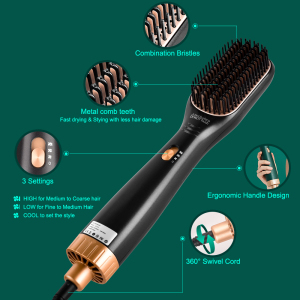 Lescolton factory 1200w 3 in 1 hair electric comb pet styler upgrade hot air hair dryer brush