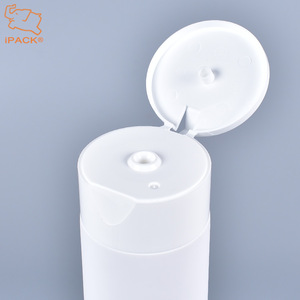 Luxury 300ml empty HDPE plastic shampoo bottles with flip top cap