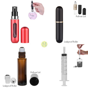 MUB perfume bottle mini refillable leakproof aluminum roller bottle empty travel sized 5ml roll on perfume bottles wholesale