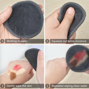 Multi-color Reusable Natural Makeup Remover Cleansing Pads