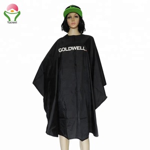 New Arrival Professional Satin Polyester waterproof Hair Salon Capes, Cutting Customized Barber Capes