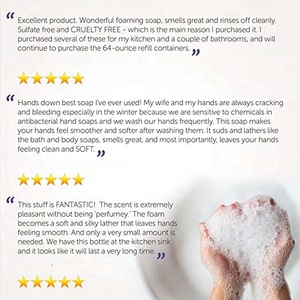OEM Natural Foaming Hand Soap  Sulfate-Free Hand Wash, Lavender & Vanilla