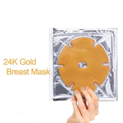 OEM Skin Care Collagen 24K Gold Moisturzing Anti Wrinkle Breast Mask