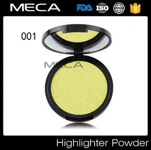 Private label highlight powder shimmer eyeshadow pressed powder palette facial cosmetics makeup products