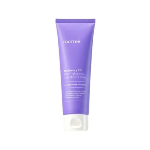 ROOTREE Mulberry 5D Pore Tightening Clay Mask to Foam 120ml