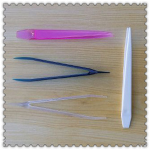 tipped contact lens care product plastic tweezers