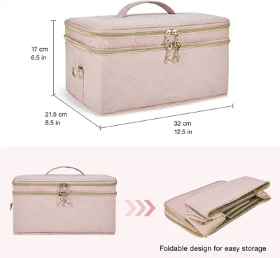 Water Resistant Portable Artist Storage Bag with Shoulder Strap for Cosmetics Cases Makeup Bag