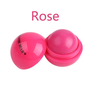 Wholesale 6 Colors Cute Waterproof Herbal Organic Moisturizing Round Ball Lip Balm