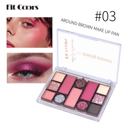 Wholesale Best Eye Shadow Palette Makeup Set Cosmetic 12 Colorsexcluding Freight,