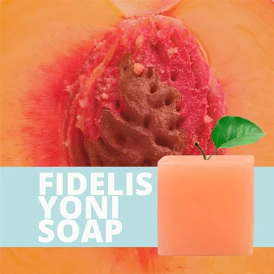 Wholesale Natural Peach Vc Cleansing Bar Soap for Women