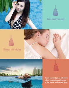 Wholesale Reusable Medical Grade Silicone Menstrual Cup Feminine Hygiene Product