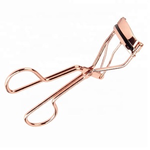 Wholesale Women Professional Make Up Tool Rose Gold Heat Eyelash Curler