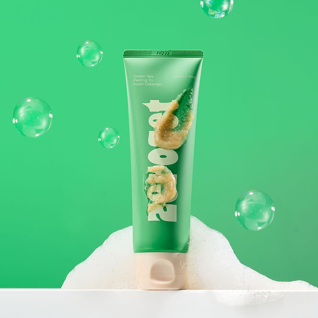 Zeroset Green Tea Peeling To Foam Cleanser 120g