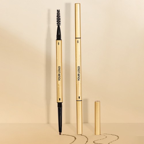 Private Label Rotatable Eyebrow Pencil With Brush OEM ODM,Waterproof Hypoallergenic,Natural Long Lasting,Custom Tube & Core Color,FDA & CPNP Compliant
