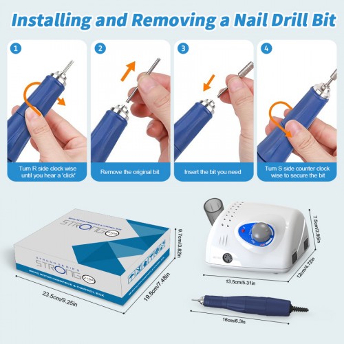 LOVECRAZY-Korean best seller 45000rpm Nail Drill Kits Nail polish