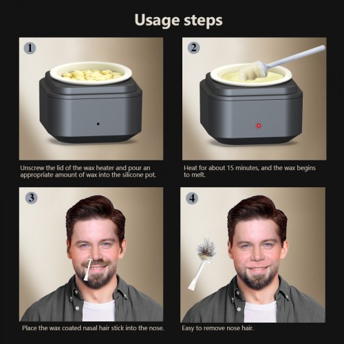 LOVECRAZY-Mini wax heater kits wax wamrer  waxing kits（Round and Square）