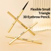 Private Label Rotatable Eyebrow Pencil With Brush OEM ODM,Waterproof Hypoallergenic,Natural Long Lasting,Custom Tube & Core Color,FDA & CPNP Compliant