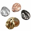 New Style Portable Unique Design Shell Shaped Convex Texture Solid Perfume Box Zinc Alloy Sliding Scented Balm Jar