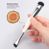 Private Label 4 Piece Dual Ended Professional Makeup Brushes Set Multi-Use Travel Cosmetic Tools Kit with Printed Functional Labels