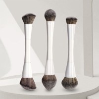 High Double-Ended Flat Makeup Brush Set Multi-Purpose Face Eye Contour Eyebrow Pencil Foundation Highlighter Brush