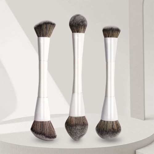 High Double-Ended Flat Makeup Brush Set Multi-Purpose Face Eye Contour Eyebrow Pencil Foundation Highlighter Brush