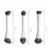 High Double-Ended Flat Makeup Brush Set Multi-Purpose Face Eye Contour Eyebrow Pencil Foundation Highlighter Brush