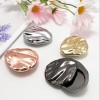 New Style Portable Unique Design Shell Shaped Convex Texture Solid Perfume Box Zinc Alloy Sliding Scented Balm Jar
