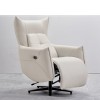 Modern Minimalist Study Electric Single Sofa Multifunctional Comfortable Reclining Leather Wear-Resistant Office Single Chair Sofa Chair