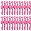 24 PCS False Eyelashes Applicator Tool Stainless Steel Eyelash Extension Tweezers Remover Clip Eyelash Tweezers ( Pink )