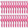 24 PCS False Eyelashes Applicator Tool Stainless Steel Eyelash Extension Tweezers Remover Clip Eyelash Tweezers ( Pink )