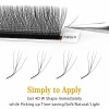 3D 4D 5D W Korean PBT Fiber Vegan Natural Long Eyelashes Premade Clover Premium Weave Lash Extension Trays