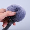 Wholesale OEM/ODM Professional Black Powder Brush Dense Vegan Bristles Big Blusher Cosmetic Brush with Private Label