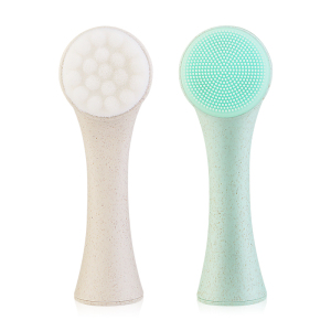 2020 wheat straw degradable eco-friendly facial cleansing brush cheap price pore brush