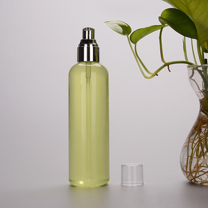 250ml PET Plastic Type amber shampoo bottle Use with pump plastic bottle with pump dispenser