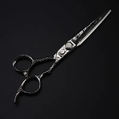 7inch Hairdressing Fashion Design Beauty Barber Scissors Damascus Pattern Scissor