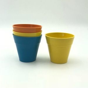 Bamboo fiber biodegradable flower pot