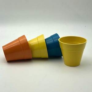 Bamboo fiber biodegradable flower pot