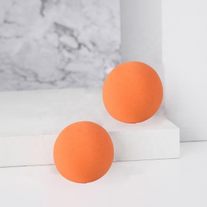 Beauty Real Soft Latex Free  Fruit Makeup Sponge Orange Cosmetic Blender Puff Wholesale Low Moq