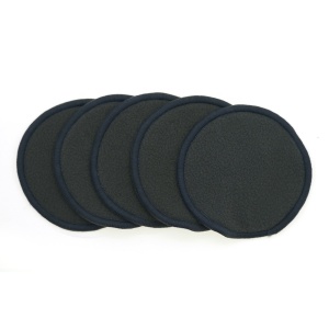 Best Selling 3 Layers Black Eco Friendly Organic Reusable Bamboo Makeup Remover Cotton Pads