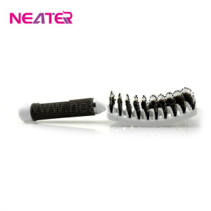 Black detangling nylon pins and 100% boar bristle hair brush