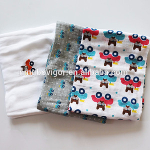 Car Printed No Fluorescence Nappies Square Baby Diaper 3pcs/Pack Infant Diaper