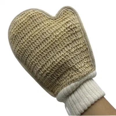 Cheap Price High Quality Jute Hemp Glove Body Shower Bathroom Glove