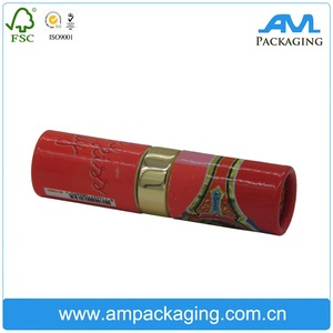 custom made red paper lipstick tube with inside