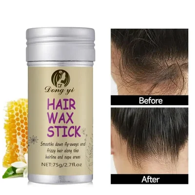 Customized 2024 Broken Hair Artifac Finishing Slick Hair Finishing Stick Gel Hair Styling Wax for Kids