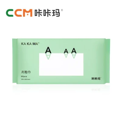 Customized Private Label 100 PCS Disposable Removable Face Towel Cotton Tissues