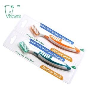 Denture Toothbrush With Blister Card for teeth cleaning