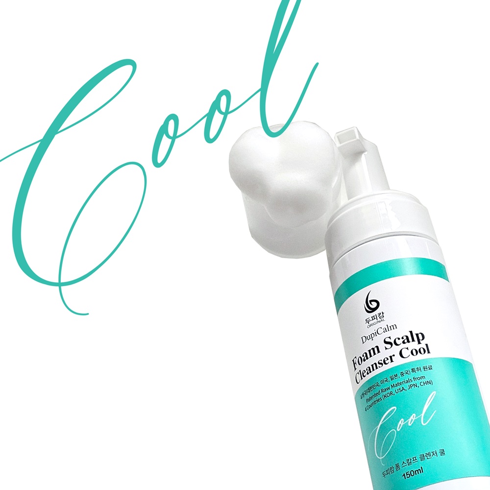 DupiCalm Foam Scalp Cleanser Cool  150 mL (5 FL OZ, 200 pumps) For General Scalp