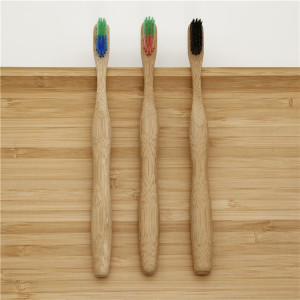 Eco-Friendly Biodegradable Bambu Teeth Brush Self Standing Custom Toothbrush Charcoal Bamboo Toothbrush