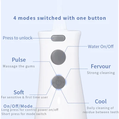 Efficiently High Pressure Waterproof Mini Love Oral Irrigators Water Flosser for Cleaning