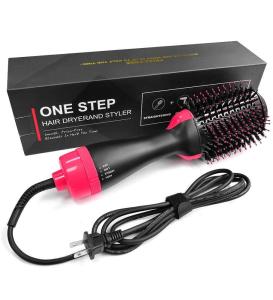 Electric Hair Brush Blow Dryer Hot Air Brush Rotating Styler with 110v and 220v